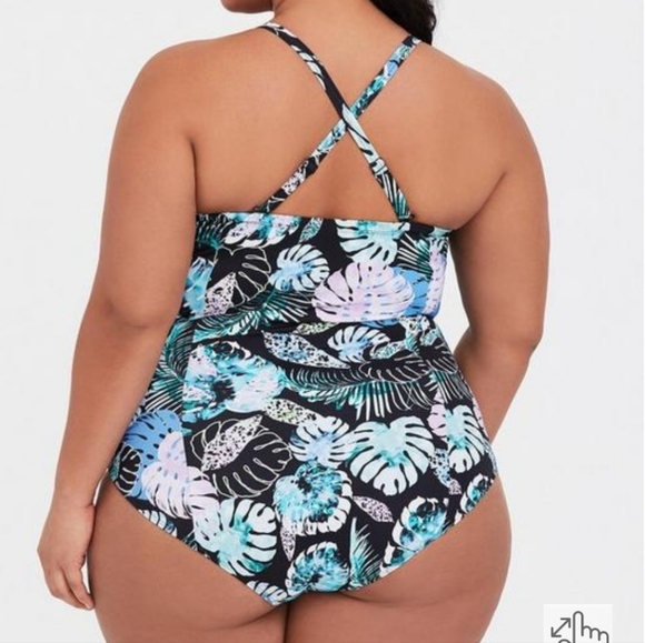 Tropical Slim Fix Push-Up One-Piece Swimsuit - Picture 6 of 6